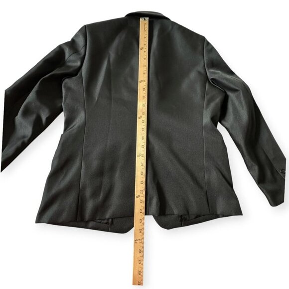 Comme des Garçons CDG Polyester Serge Thick Blazer Black, Size L, RN-J016 FW24 - Picture 13 of 16